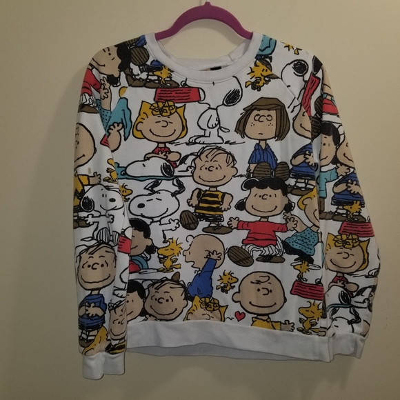 Peanuts Jackets & Blazers - Peanuts Women's Sweaters Long Sleeves Size Large